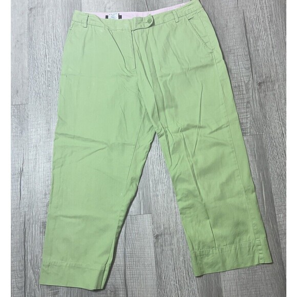 Lands' End Women's Capri Pants Green Size 10P - Picture 2 of 8
